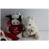 Image 2 : Dog, Bear and Cow Plush Toys