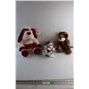Image 1 : (2) Dogs and Leopard Plush Toys