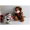 Image 2 : (2) Dogs and Leopard Plush Toys