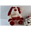 Image 3 : (2) Dogs and Leopard Plush Toys