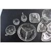 Image 2 : Serving Glass Tray, Creamer, Candy Bowl and Assorted Glassware