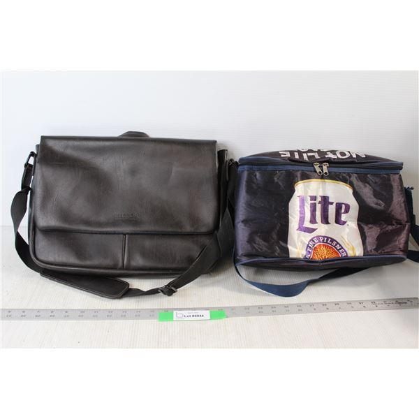 Reaction Kenneth Cole Satchel Bag/Laptop Bag, Miller Beer Liquor Cooler Bag