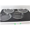 Image 1 : Glass Casserole Dish, (3) Glass Pie Dishes