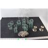 Image 1 : (11) Glass Jars, (2) Chimneys, Jewelry Case, (2) Candle Holders