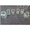 Image 4 : (11) Glass Jars, (2) Chimneys, Jewelry Case, (2) Candle Holders