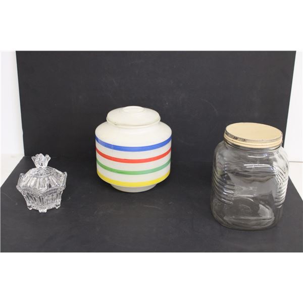 (2) Cookie Jars, Sugar Dish