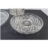 Image 3 : (2) Glass Divided Serving Trays, Glass Bowl