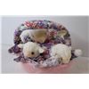 Image 5 : Dog Plushie Stuffy, Sheep/Alpaca, Basket Of Sheep Plushie