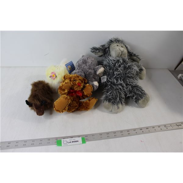 Teddy Bear, Sheep/Alpaca Plushie, Elephant Stuffy, Chic Plushie, Geo Pals Buffalo Stuffy
