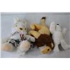 Image 3 : Baby Doll, (2) Teddy Bears, Geo Pal Eagle, Lion Plushie Stuffy, Rabbit With Skirt Plushie
