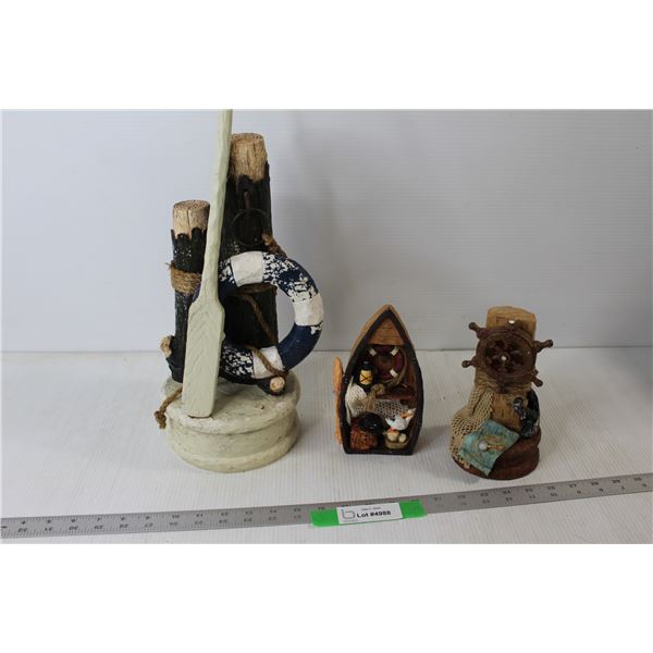 (3) Sailing Boating Garden Decorations
