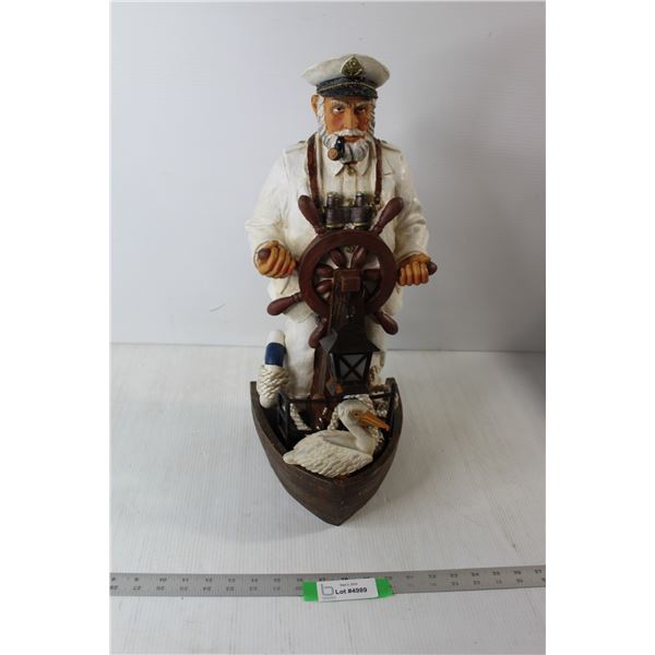 Captain Sailing Boating Garden Decoration