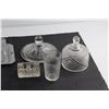 Image 2 : (4) Glass Lids, Cheese Dish, Glass and Ash Tray