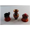 Image 2 : Ceramic Bowl 7'', Vase and Cream and Sugar Dishes