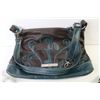 Image 2 : Ladies Purse - Round Cloth Table Cloth - Zippered Cloth Shoulder Bag