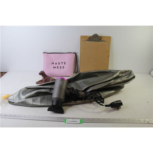 Sutra Blow Dryer (working) - Whiteware Dog - Fitter First 29" Exercise Ball (unknown condition) - Cl