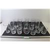 Image 2 : Assortment of Glasses 2 are Plastic - Glass Vase