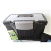 Image 3 : Portable File Box - Expanding File Holder - Plastic File Folder