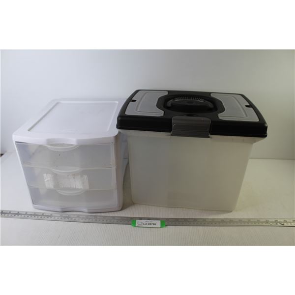 Sterilite 3 Drawered Organizer - Gracious Living Tote