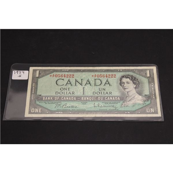 Canadian $1 Bill-1954