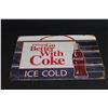 Image 2 : Coca-Cola Sign (8 x 11) and Coca-Cola License Plate
