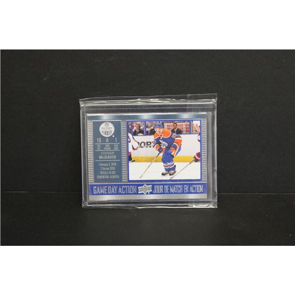 Upper Deck 2016-17 Game Day Action Connor McDavid Card