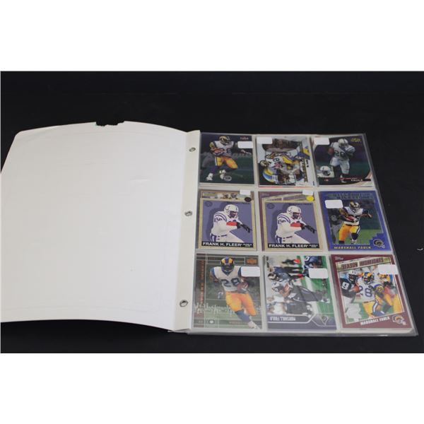 Booklet of Football Cards - Marshall Faulk