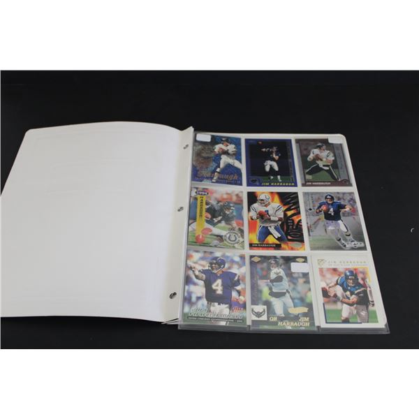 Booklet of Football Cards - Jim Harbaugh