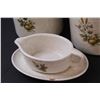 Image 3 : Vintage Stoneware Kitchen Set - (2) Cannisters, Pot, and Gravy Boat