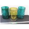 Image 1 : (3) Decorative Vases - 9'' Tall