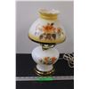 Image 1 : Vintage Milk Glass Lamp - 14'' Tall X 8'' Wide - As Is