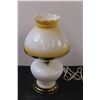 Image 5 : Vintage Milk Glass Lamp - 14'' Tall X 8'' Wide - As Is