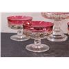 Image 2 : Vintage Ruby Red Cocktail Glasses Set