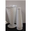 Image 4 : (5) Milk Glass Hobnail Vases