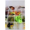 Image 4 : Fishing Tackle Organizer: Lead Heads, Jig Tails, Lead Weights, Feathers, Feathers