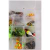 Image 5 : Fishing Tackle Organizer: Lead Heads, Jig Tails, Lead Weights, Feathers, Feathers