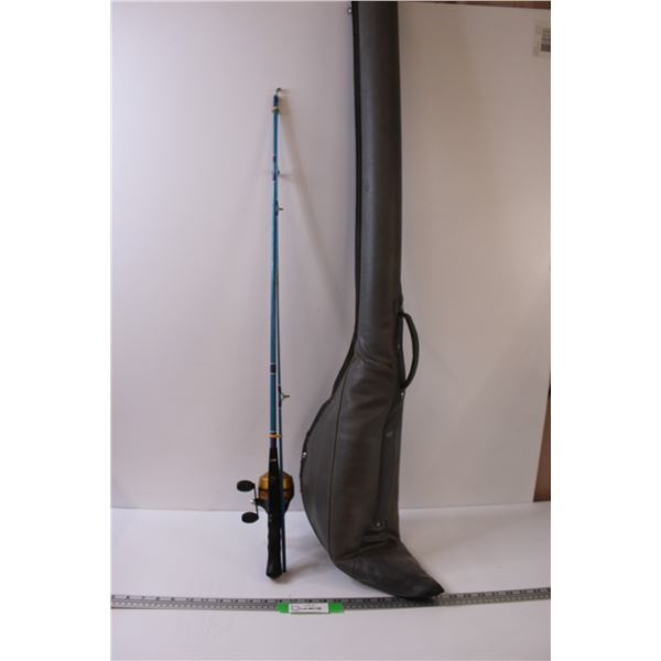 * Daiwa Caster Fishing Rod & 404 Fishing Reel With Case