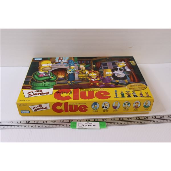 Simpsons Clue Board Game - as is