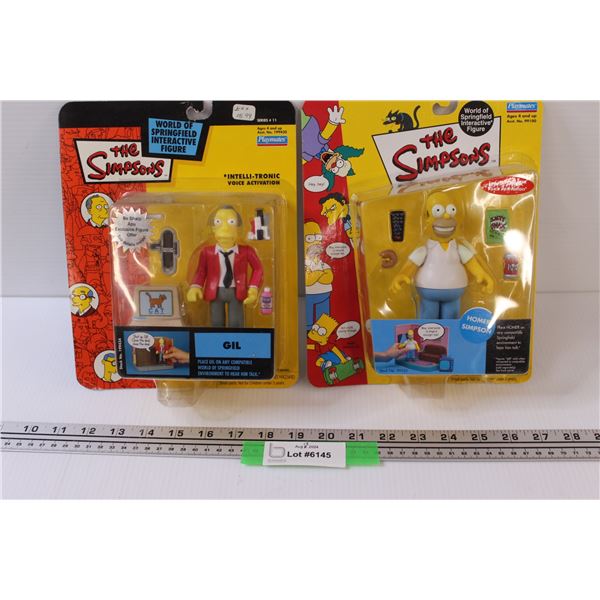 (2) Simpsons Figures Homer & Gil - NIB