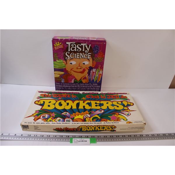 Tasty Science Kit & Bonkers Bord Game - As is