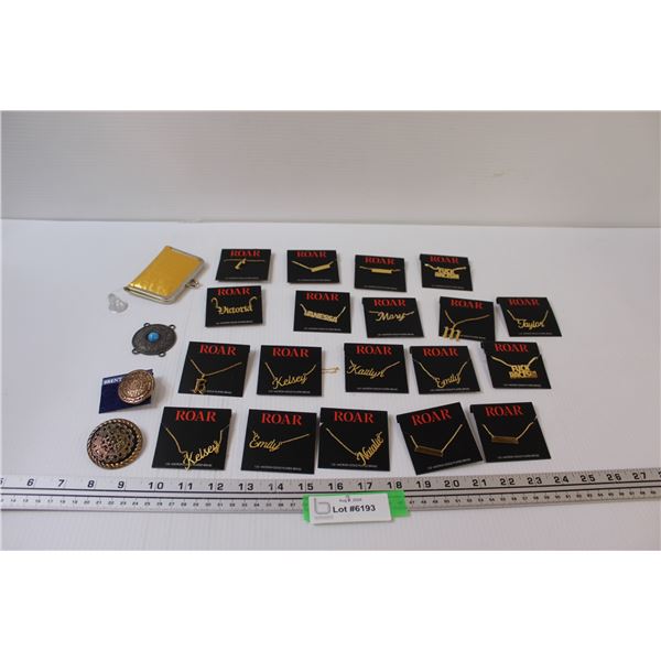 (19) Roar Name Necklaces, Coin Purse