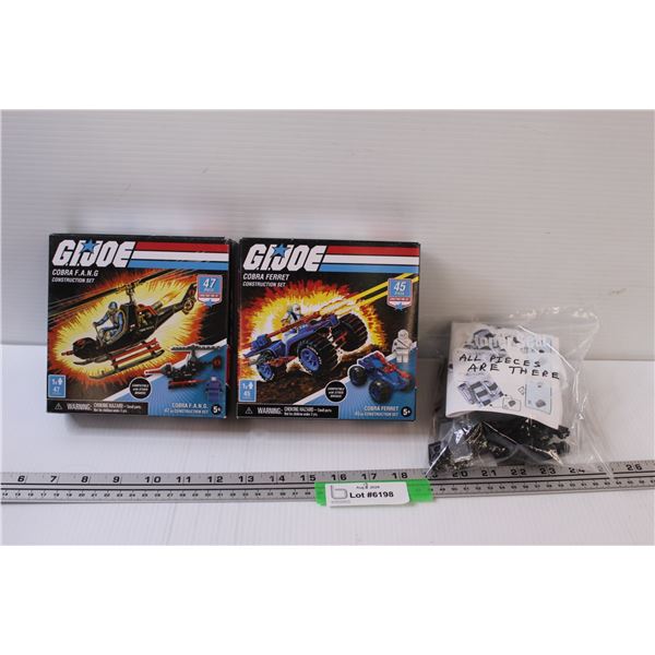 (3) G.I. Joe Building Sets - All Pieces Are There