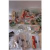 Image 3 : Matches & Glass Holders & Resisters & Batteries & Capacitors Assorted -As is