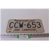 Image 1 : Newfoundland and Labrador Licence Plate
