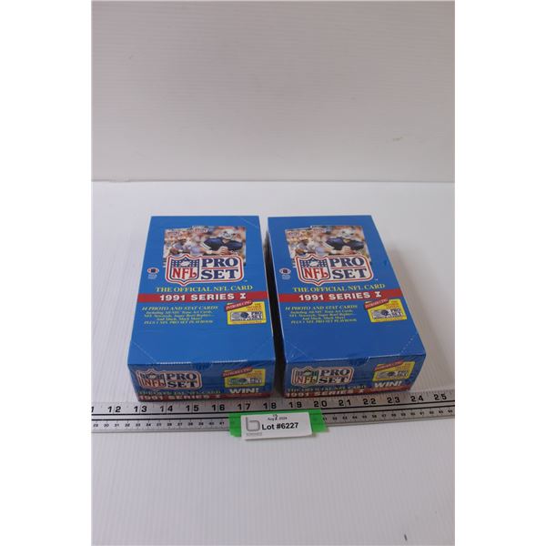 (2) NFL Pro Set 1991 Football Trading Cards - NIB