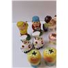 Image 2 : (13) Salt & Pepper Shakers: Donkey, Egg, Golfers, Farmer, Cowboy Boots, Misc.