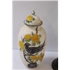 Image 2 : Candle Holder - 19" Tall & Bird Vase - 12" Tall