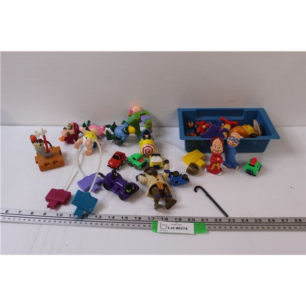 Various McDonalds Toys: Dinosaurs, Alvin & Chipmunks, Misc.