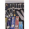 Image 3 : (24+) Silver Tea Spoon Collection & (6) Serving Knives & Fork