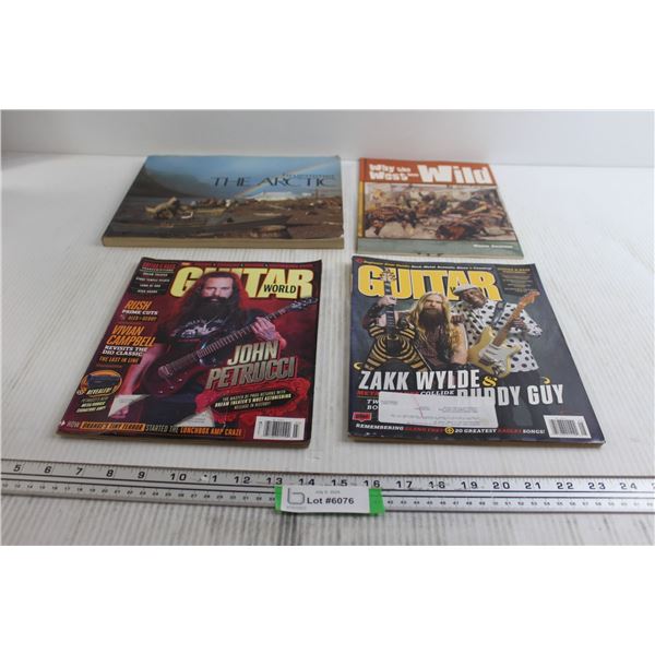 (2) Guitar Magazines, The Arctic Book, Wild West Booklet